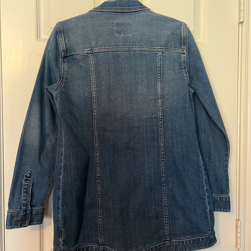 Liverpool Los Angeles Women’s Denim Shirt Jacket Size Small - Picture 2 of 6